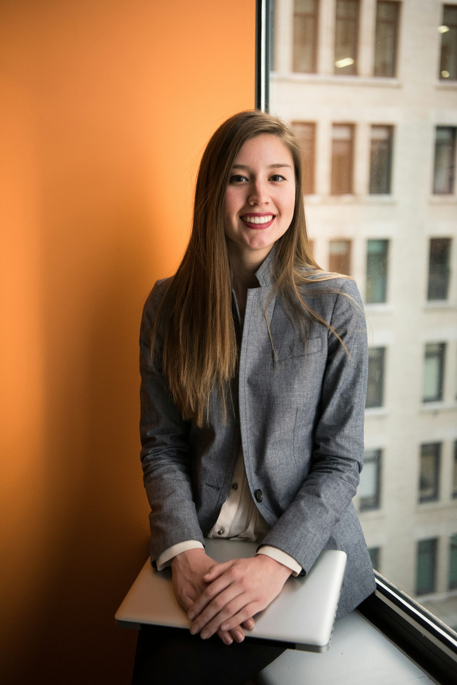 Professional woman working in an office